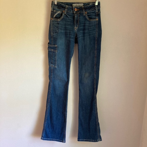 Ariat perfect rise rebar boot jeans with flaws - Picture 1 of 10